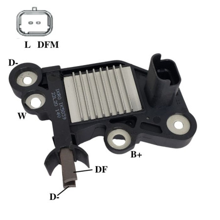 REGULADOR COMPATÍVEL BOSCH MOD CLIO/LOGAN/DUSTER 10> G344 IK5039