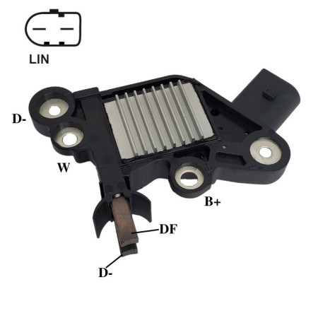 REGULADOR COMPATÍVEL BOSCH MOD COM-LIN FIAT TORO/JEEP RENEGADE IK5049