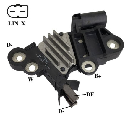 REGULADOR COMPATÍVEL BOSCH MOD COM-LIN 14V VOLVO IK5056