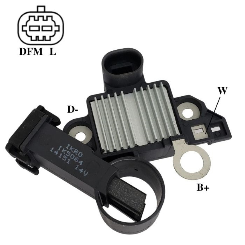 REGULADOR COMPATÍVEL APLIC C/DESC DELCO RVC 12/15,8V GM IK5064