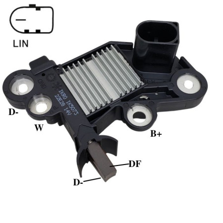 REGULADOR COMPATÍVEL BOSCH MOD COM-LIN KA 2017 IK5073