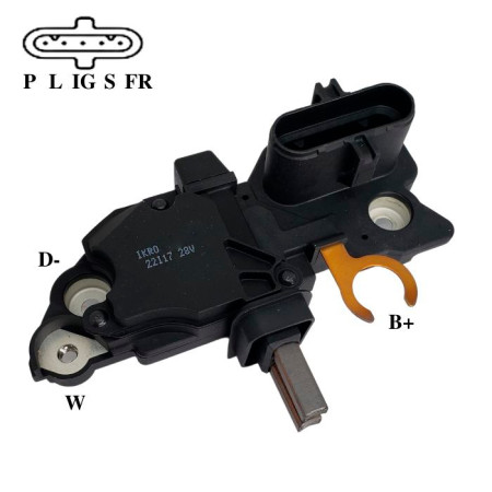 REGULADOR COMPATÍVEL BOSCH ELETR 28V VOLVO/IVECO/J.DEERE G297 IK5103