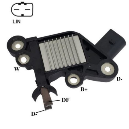 REGULADOR BOSCH COMPATÍVEL MOD COM-LIN HILUX 90A 2.5 2.8 2015> IK5152