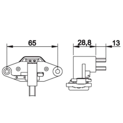 REGULADOR COMPATÍVEL BOSCH TEMPRA/SANTANA/SPRINTER G026 G029 IK540