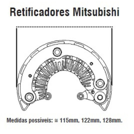 PLACA DIODO COMPATÍVEL MITSUBISHI-12 FUSION/FREEMONT IK3185