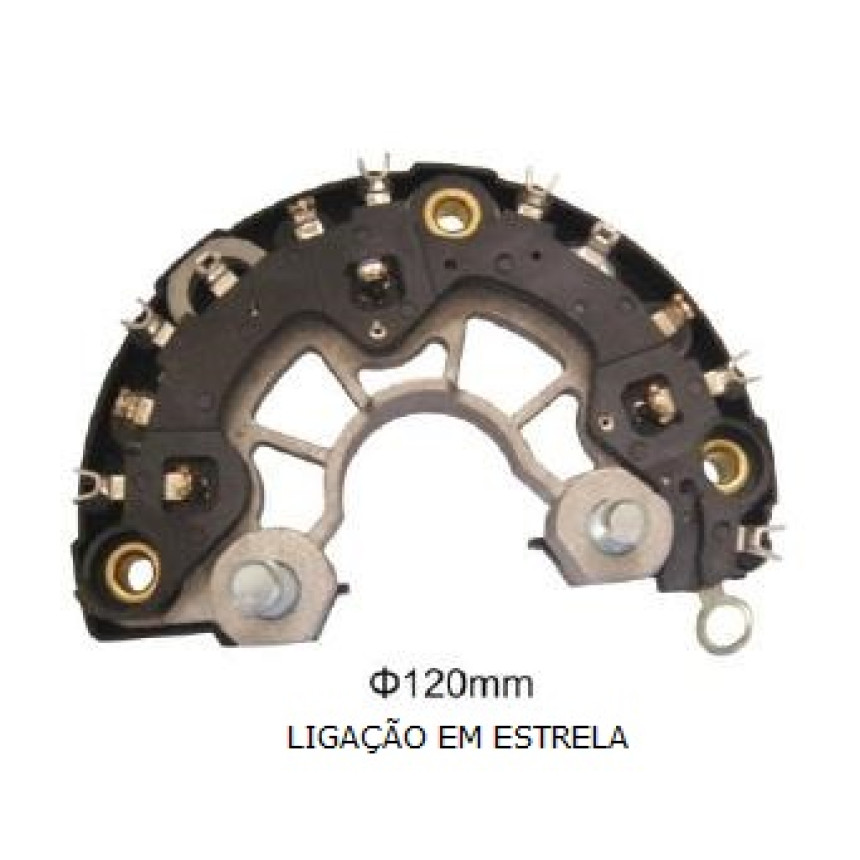 PLACA DIODO COMPATÍVEL BOSCH-6 ELETR PALIO/DUCATO/VECTRA G1421 IK3202