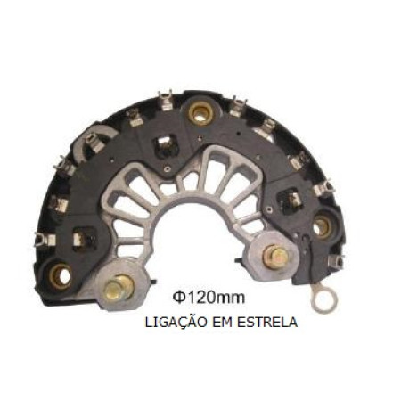 PLACA DIODO COMPATÍVEL BOSCH-6 ELETR CORSA/VECTRA/PALIO/DUCATO G1420 IK3220