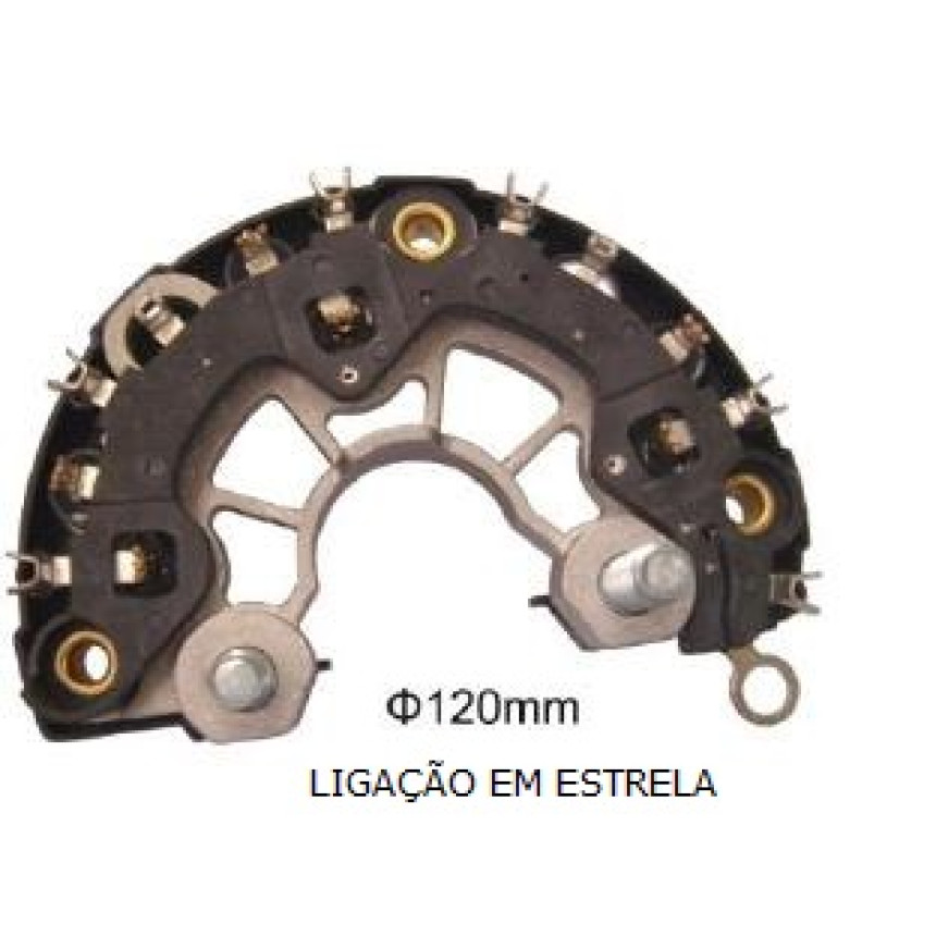 PLACA DIODO COMPATÍVEL BOSCH-6 ELETR BORA/GOLF/AUDI/MB G1425 IK3221