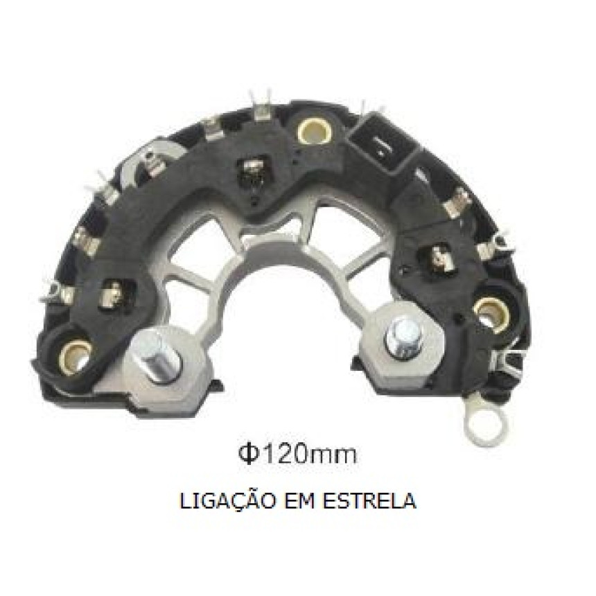 PLACA DIODO COMPATÍVEL BOSCH-6 ELETR CUMMINS F250/F4000 14V 90A G1430 IK3430