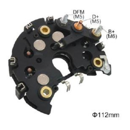 PLACA DIODO COMPATÍVEL BOSCH-6 SEMI-ELETR KA/FIESTA G1570 IK3570