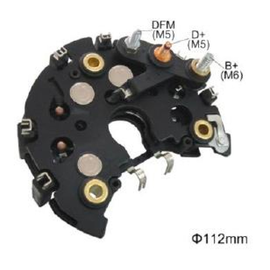 PLACA DIODO COMPATÍVEL BOSCH-6 SEMI-ELETR KA/FIESTA G1570 IK3570