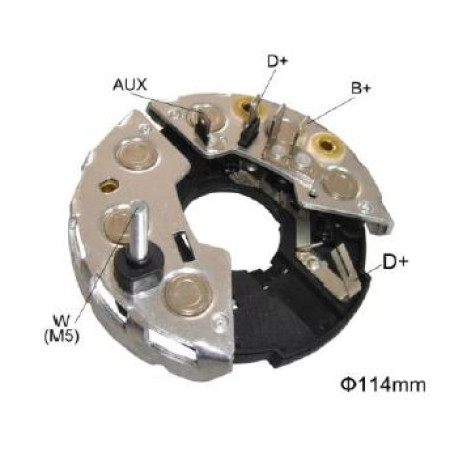 PLACA DIODO COMPATÍVEL BOSCH-6 FORD MERCURY 76>78 IK3580