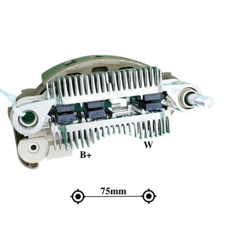 PLACA DIODO COMPATÍVEL MITSUBISHI-6 S/TRIODO HONDA CIVIC 96>00 G1343 IK3591