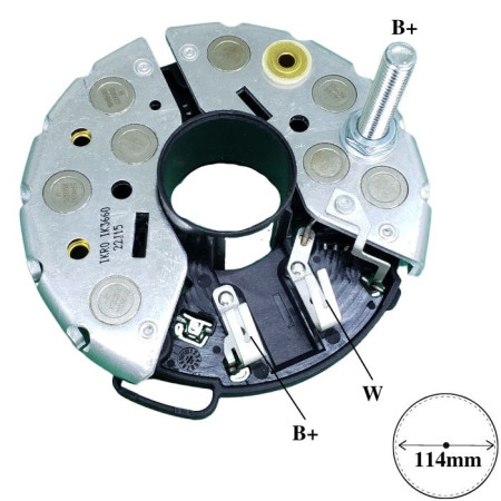 PLACA DIODO COMPATÍVEL ISKRA-8 CASE CUMMINS IK3660