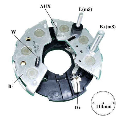 PLACA DIODO COMPATÍVEL BOSCH-6 CASE/THERMOKING IK3664