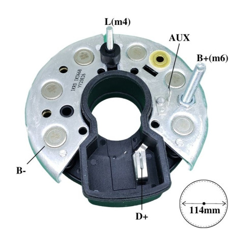 PLACA DIODO COMPATÍVEL BOSCH-6 JOHN DEERE IK3668