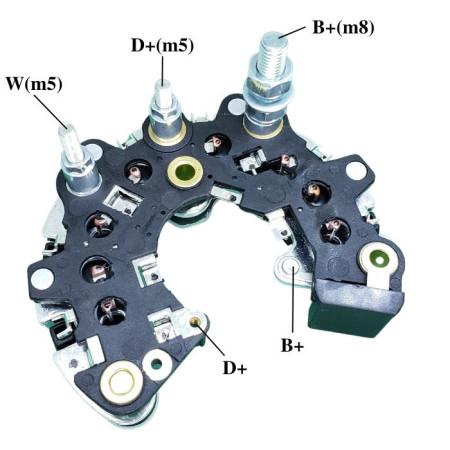 PLACA DIODO COMPATÍVEL ISKRA-8 MF/VALTRA G1331 IK3675