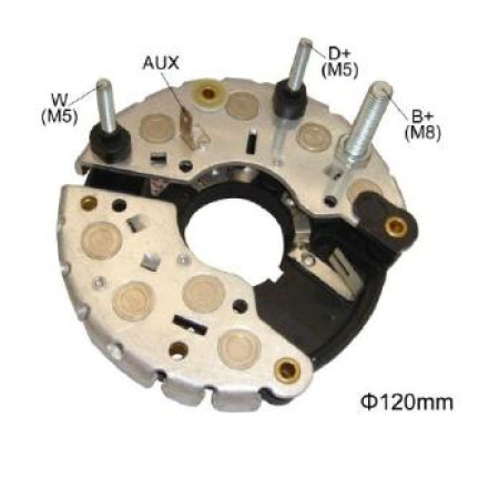 PLACA DIODO COMPATÍVEL BOSCH-8 BMW/ 90A G1706 IK3733