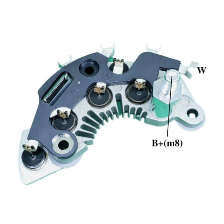 PLACA DIODO COMPATÍVEL DELCO-6 BLAZER/S10/VECTRA G1758 IK3758