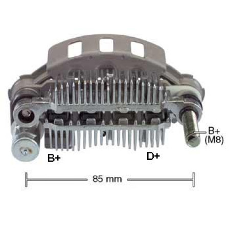PLACA DIODO COMPATÍVEL MITSUBISHI-8 C/TRIODO PAJERO IK3771
