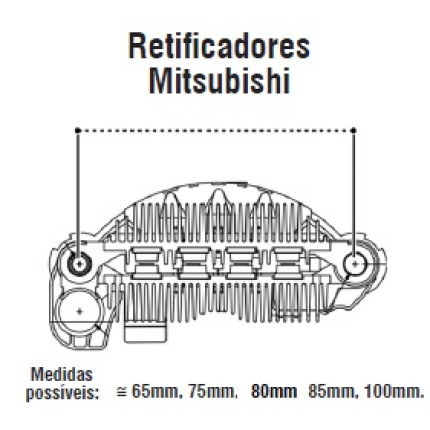 PLACA DIODO COMPATÍVEL MITSUBISHI-6 C/TRIODO JAC J2/J3 10 G1388 IK3888
