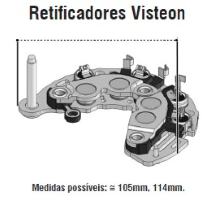 PLACA DIODO COMPATÍVEL VISTEON-8 FIESTA/KA/ECOSPORT IK3889