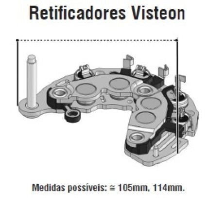 PLACA DIODO COMPATÍVEL VISTEON-8 FOCUS/ECOSPORT/MONDEO G1891 IK3891