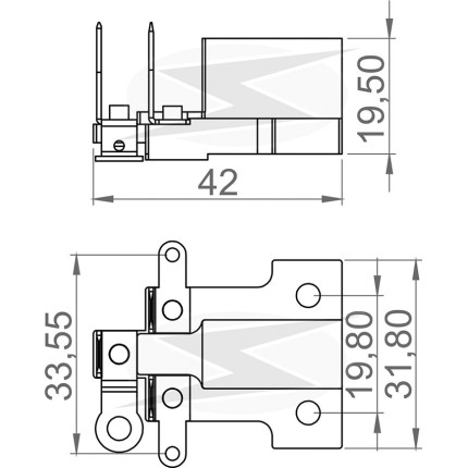 PORTA ESCOVA ALTERNADOR COMPATÍVEL LUCAS MB 12V UNF2208