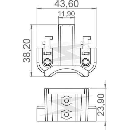 PORTA ESCOVA COMPATÍVEL ALTERNADOR MOTORCRAFT FORD F250/RANGER 2217 2218 UNF2216