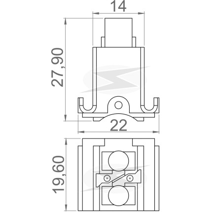 PORTA ESCOVA ALTERNADOR COMPATÍVEL VISTEON FIESTA/ECOSPORT/FOCUS UNF2221