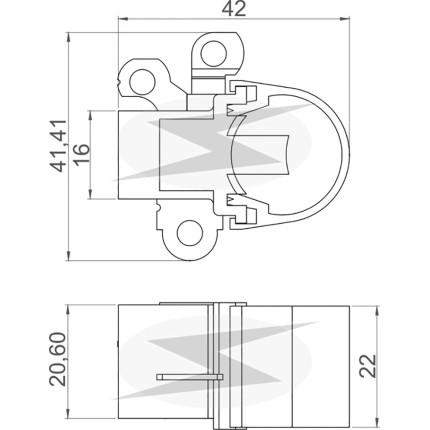 PORTA ESCOVA ALTERNADOR COMPATÍVEL DENSO CHRYSLER/TOYOTA 5311 UNF2222