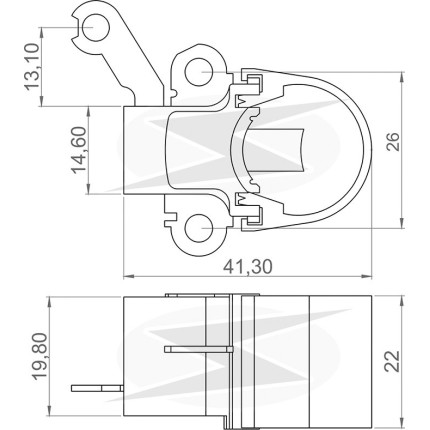 PORTA ESCOVA ALTERNADOR COMPATÍVEL DENSO SANTA FE/AZERA 5317 UNF2226