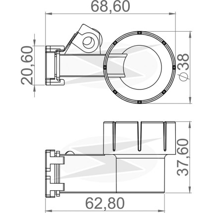 PORTA ESCOVA ALTERNADOR COMPATÍVEL DELCO 22SI 24V CUMMINS 10525138 10492749 UNF2229