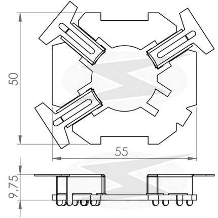 PORTA ESCOVA LIMPADOR COMPATÍVEL BOSCH GR MB/OPALA UNF6601