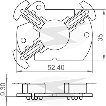 PORTA ESCOVA LIMPADOR COMPATÍVEL BOSCH PEQ UNO/GOL/ESCORT UNF6602