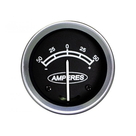 AMPERIMETRO COMPATÍVEL 60MM 12V/24V -50 +50 PRETO 12M30315
