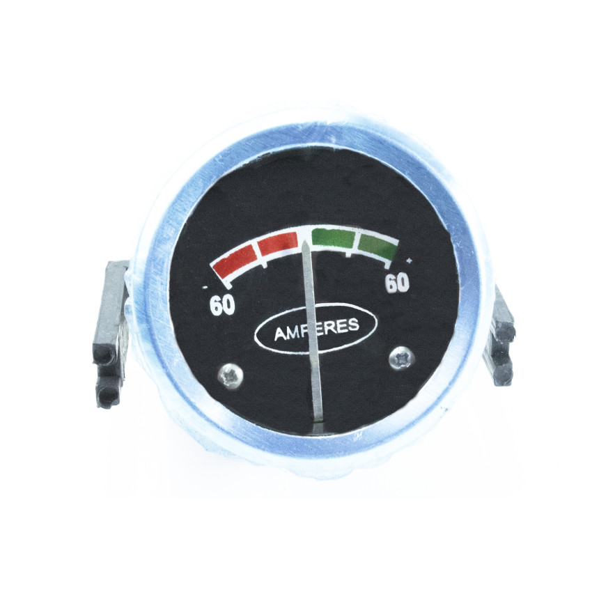 AMPERIMETRO COMPATÍVEL 52MM 12V/24V -60 +60 CROMADO 12M30344