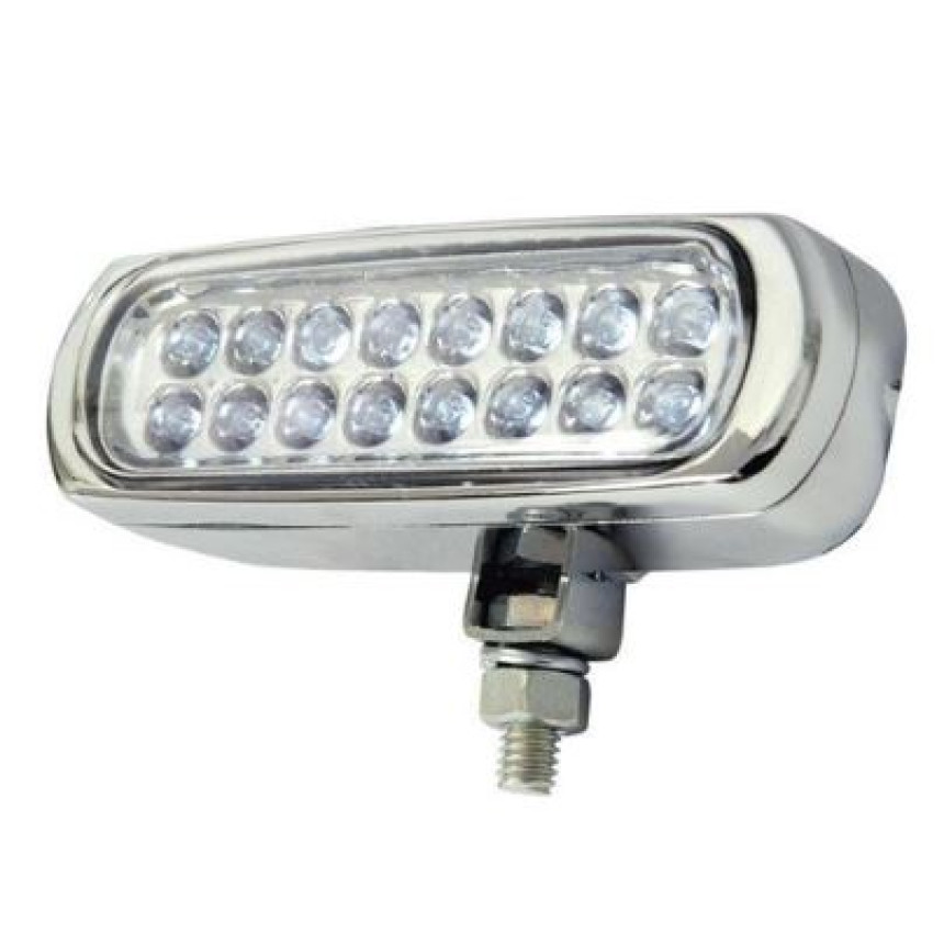 FAROL LED SLIM 12/24V BRANCO 3,2W - CROMADO AP936