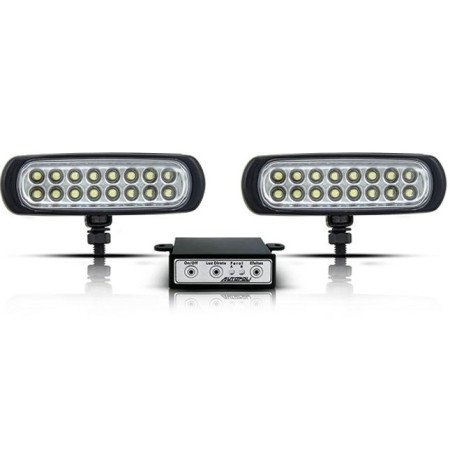 KIT FAROL LED SLIM 12/24V BRANCO 3,2W 3EM1 AP954