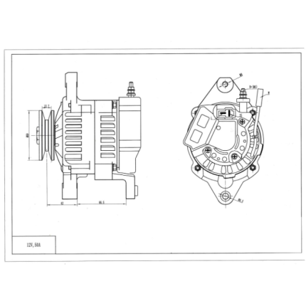 ALTERNADOR COMPATÍVEL DENSO 12V 40A ER70622