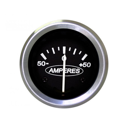 AMPERIMETRO COMPATÍVEL 52MM 12V/24V -50 +50 CROMADO 12M30329