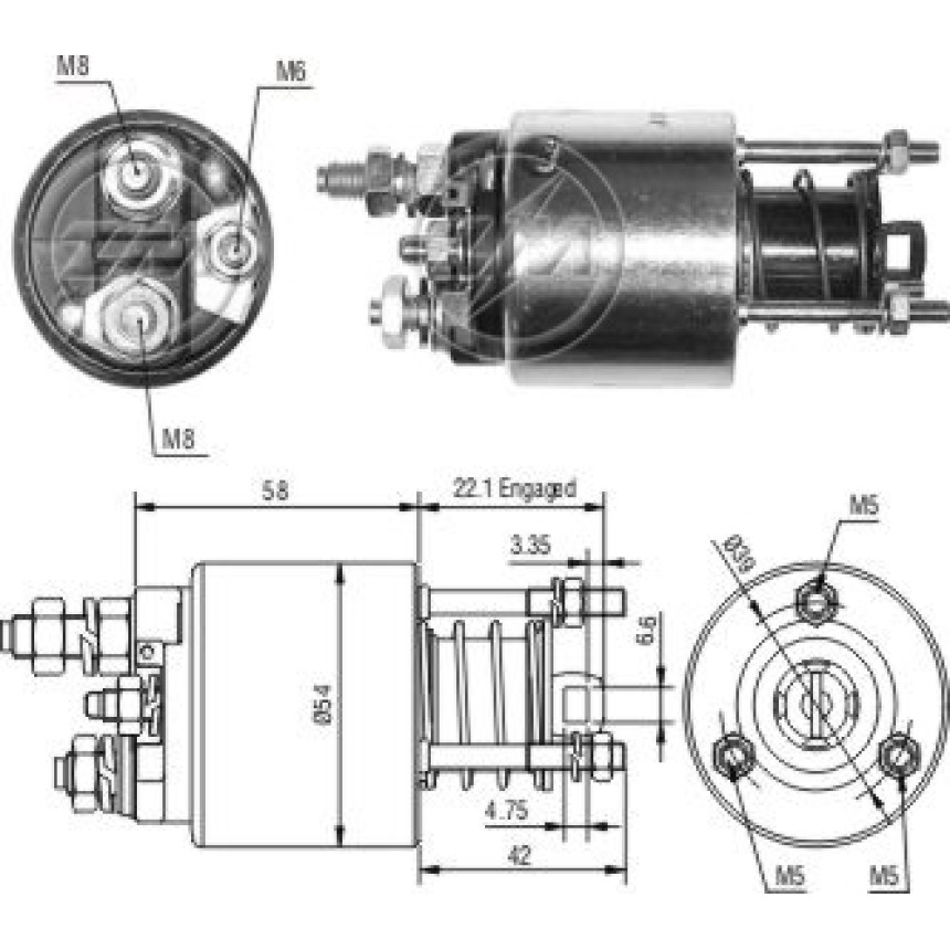 AUTOMATICO COMPATÍVEL MARELLI PALIO/MAREA - C/ PISTAO FERRO ZM9595