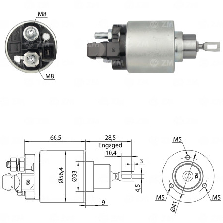 AUTOMATICO COMPATÍVEL BOSCH GOL/GOLF 068 - C/PLUG ZM972
