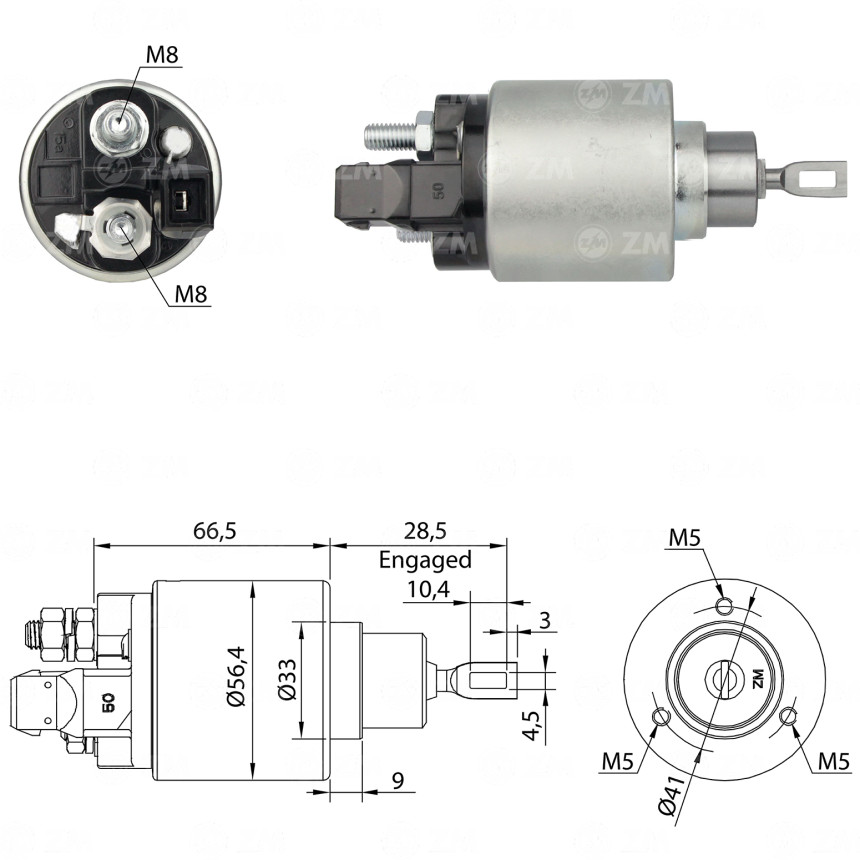 AUTOMATICO COMPATÍVEL BOSCH GOL/GOLF 068 - C/PLUG ZM972