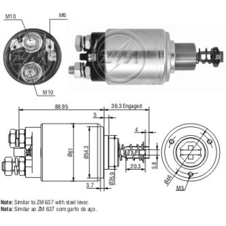 AUTOMATICO COMPATÍVEL BOSCH JF 24V MB1517/ONIBUS ZM547