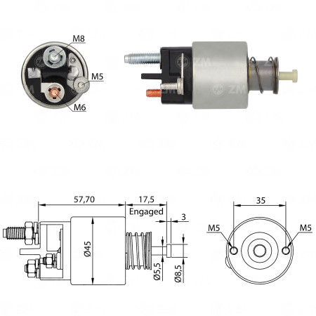 AUTOMATICO COMPATÍVEL COMSTAR 12V RENAULT SANDERO/LOGAN/KWID ZM341