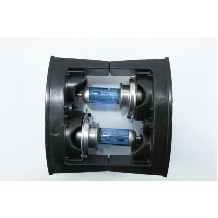 KIT LAMPADA H4 12V 60/55W BI-IODO - ALTA/BAIXA SUPER BRANCA TESLLA