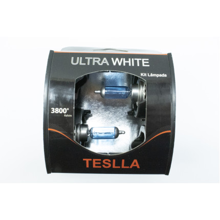 KIT LAMPADA H7 12V 55W IODO - LUZ BAIXA SUPER BRANCA TESLLA