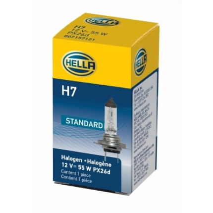 LÂMPADA H7 12V 55W IODO - LUZ BAIXA HELLA HEH7