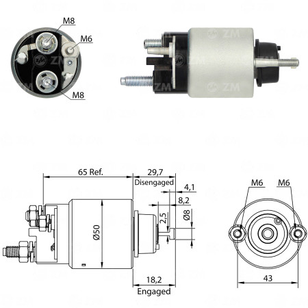 AUTOMATICO COMPATÍVEL DENSO FORD/MINI COOPER  ZM8708